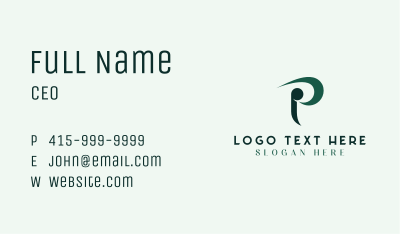 Organic Leaf Wellness Business Card Image Preview