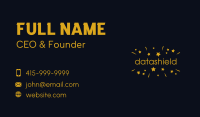 Magic Star Confetti Wordmark Business Card Image Preview