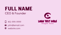 Marker Graffiti Letter C Business Card Image Preview