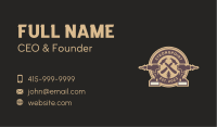 Carpentry Lumberjack Tools Business Card Image Preview
