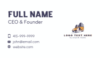 Urban Cement Mixer Truck Business Card Image Preview