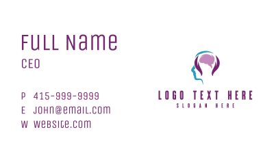 Mental Health Counseling Business Card Image Preview