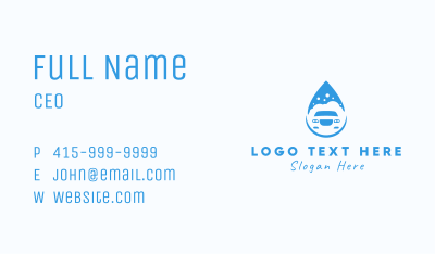 Car Wash Droplet Business Card Image Preview