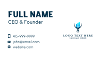 Blue Diagram Sales  Business Card Preview