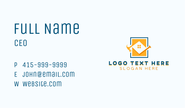 House Contractor Maintenance Business Card Design Image Preview