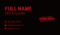 Bloody Thriller Wordmark Business Card Design