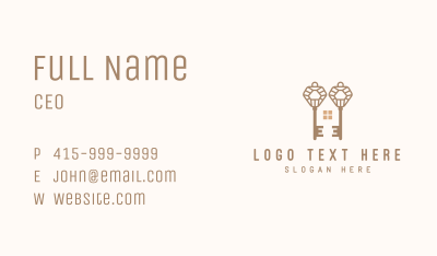 Home Residential Key Business Card Image Preview