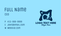 Blue Abstract Broom  Business Card Image Preview