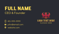 Red Phoenix Gem Business Card Preview