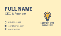 Light Bulb Man  Business Card Image Preview