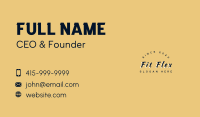 Classic Apparel Wordmark Business Card Design