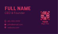 Violet Flower Business Card Image Preview