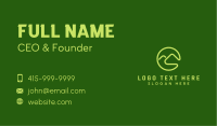Green Mountain Letter C  Business Card Image Preview
