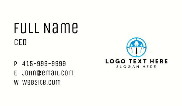 Corporate Employee Recruitment Business Card Design Image Preview