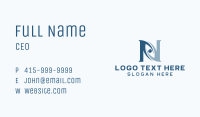 Optical Eye Letter N Business Card Image Preview