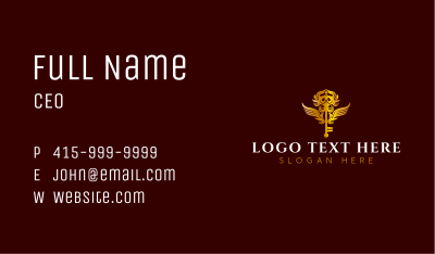 Premium Wing Key  Business Card Image Preview