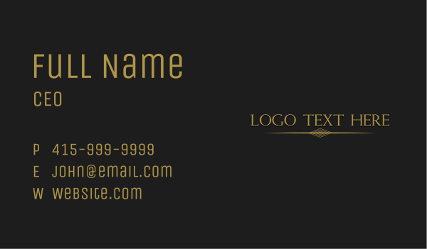 Professional Enterprise Wordmark Business Card Design Image Preview