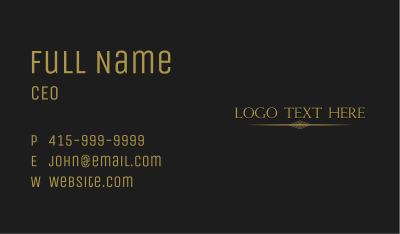 Professional Enterprise Wordmark Business Card Image Preview