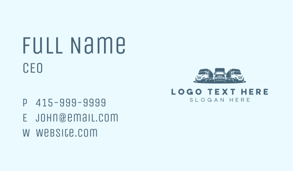 Fleet Trucking Vehicle Business Card Design Image Preview