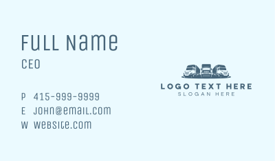 Fleet Trucking Vehicle Business Card Image Preview