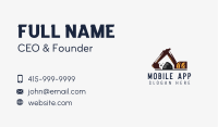 Excavator Arm Boulder Business Card Image Preview