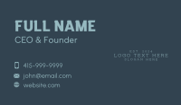 Professional Firm Wordmark Business Card Image Preview