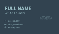 Professional Firm Wordmark Business Card Image Preview