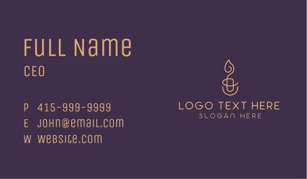 Scented Candle Decoration Business Card Design Image Preview