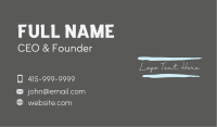 Classy Brushed Apparel Business Card Design
