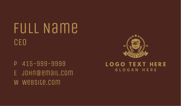 Welder Mask Torch Business Card Design Image Preview