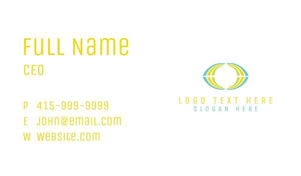 Abstract Lemon Business Card Design Image Preview