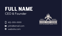 Forest Tree Axe Business Card Image Preview