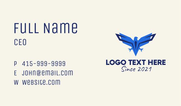 Blue Eagle Aviation Business Card Design Image Preview