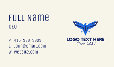 Blue Eagle Aviation Business Card Image Preview