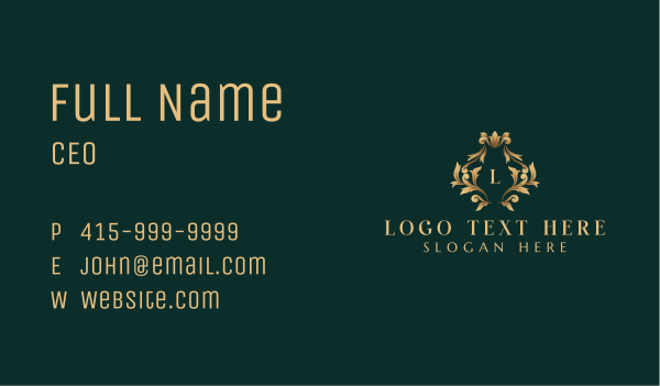 Luxury Royalty Premium Ornament Business Card Design Image Preview