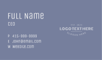 Generic Enterprise Wordmark Business Card Image Preview