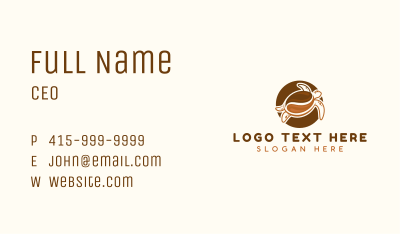 Organic Coffee Tortoise  Business Card Image Preview