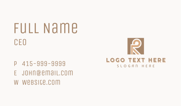 Business Agency Letter R Business Card Design Image Preview