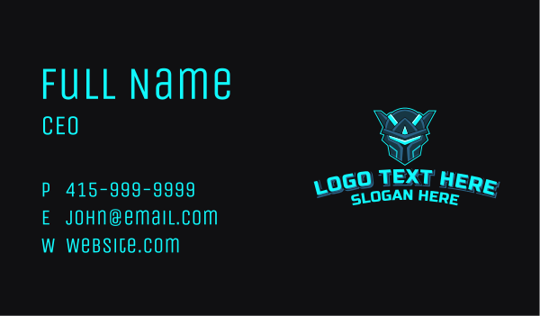 Robot Gaming Stream Business Card Design Image Preview