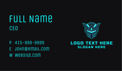 Robot Gaming Stream Business Card