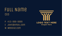 Gold Doric Column Business Card Image Preview