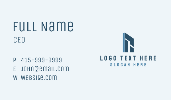Modern Building Tower  Business Card Design Image Preview