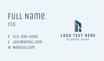 Modern Building Tower  Business Card Image Preview