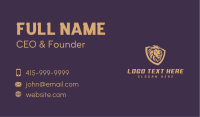 Investment Lion Shield Business Card Image Preview