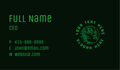 Cyber Pixel Head Business Card Image Preview