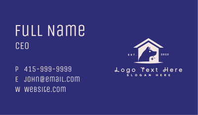 Pet Dog Kennel Business Card Image Preview