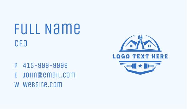 Carpentry Handyman Repair Business Card Design Image Preview