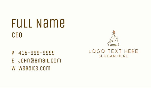 Lamp Candle Light Business Card Design Image Preview