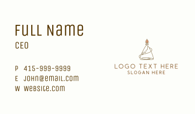 Lamp Candle Light Business Card Image Preview
