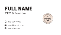 Feminine Emblem Wordmark Business Card Image Preview